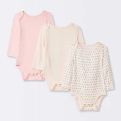 Baby Girls' 3pk Modal Bodysuit - Cloud Island™ Pink -Cloud Island GUEST 05343d39 e20f 468b 8692 e5310ac9a615