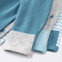 Baby Boys' 3pk Basic Romper - Cloud Island™ Sky Blue Preemie -Cloud Island GUEST 638ba981 3512 4a1d 8964 06832920a058