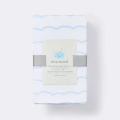 Plush Changing Pad Cover Sea Stripe - White/Blue - Cloud Island™ -Cloud Island GUEST 829e06e2 630b 4a16 a690 c4a68123f6c4