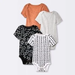 Baby 4pk Short Sleeve Bodysuit - Cloud Island™ Black -Cloud Island GUEST 986eeffa 7096 4680 beb8 1fb2052ac481