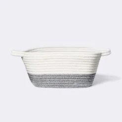 Square Coiled Rope Bin With Color Band - Cloud Island™ -Cloud Island GUEST 98ecb9e4 a743 413d 90b2 3c7410fd4153