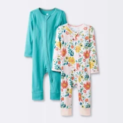 Baby Girls' 2pk Zip Romper - Cloud Island™ -Cloud Island GUEST a391e3e8 dab7 4876 a0c9 40c77d7834d2