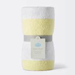 Chenille Stripe Baby Blanket - Yellow And White Stripes - Cloud Island™ -Cloud Island GUEST c49ed641 9886 476a 82b0 dc2fb9cdd6d2