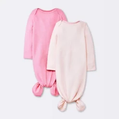 Baby Girls' 2pk Basic Waffle Gowns - Cloud Island™ Pink -Cloud Island GUEST d6b16d1d 42ba 43d9 bc93 8afa30e53b3b