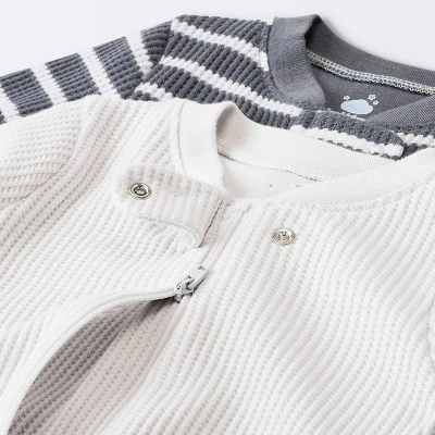 Baby 2pc Waffle Sleep N' Play - Cloud Island™ Gray 2 Baby 2pc Waffle Sleep N' Play - Cloud Island™ Gray - Image 2